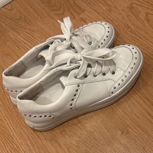 Paul Green White Leather Sneakers